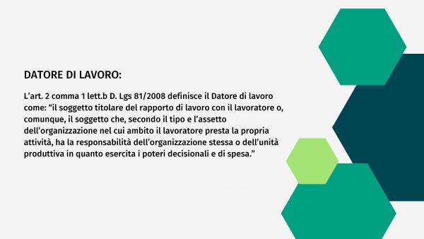 Datore di lavoro e la Delega di gestione